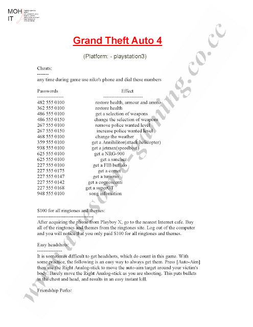 Gta Vice City Cheat Pc All Cheats Pdf